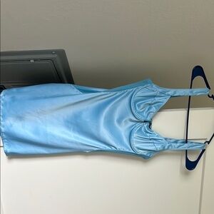 Fashion Nova Light Blue Mini Dress